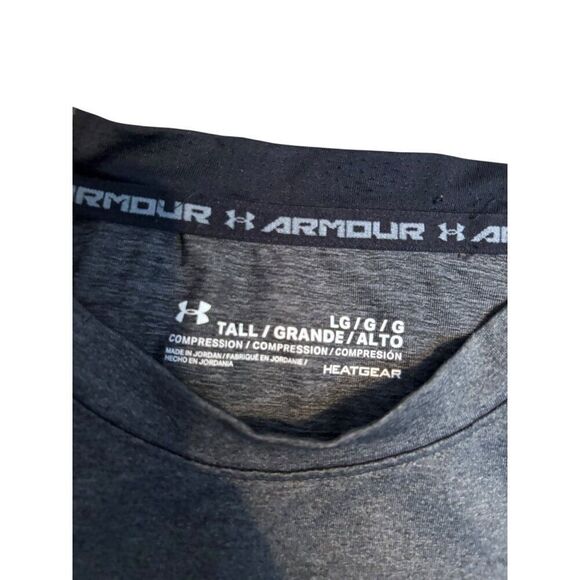 Under Armour Mens HeatGear Compression Shirt Large Gray - Picture 3 of 7